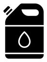 Oil can black filled icon