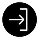Right arrow black filled icon
