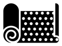 Sandpaper black filled icon
