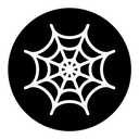 Spider web black filled icon