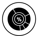 Statistics black filled icon