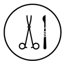 Surgery black filled icon