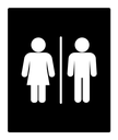 Toilet black filled icon