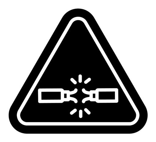Short circuit black filled icon