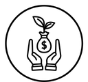 Advantage black outline icon