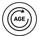 Age black outline icon