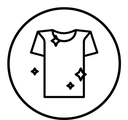 Clean tshirt black outline icon