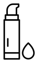 Concealer black outline icon