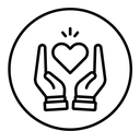 Empathy black outline icon