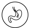 Endoscopy black outline icon