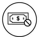 Free of charge black outline icon