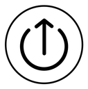 High potency black outline icon