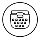 Laundry basket black outline icon