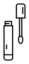 Lip gloss black outline icon