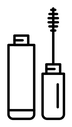Mascara black outline icon