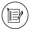 Order black outline icon