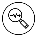 Prediction black outline icon