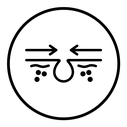 Skin healing black outline icon