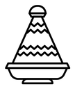 Tajine black outline icon