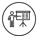 Training black outline icon